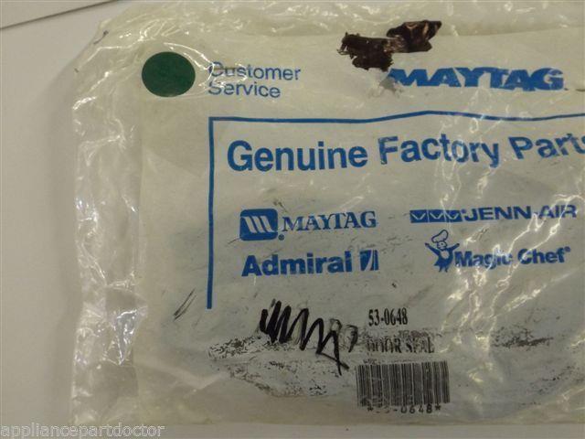 Maytag Admiral Dryer 53-0648 Seal, Door NEW IN BOX Maytag Admiral Dryer 53-0648 Seal, Door NEW IN BOX